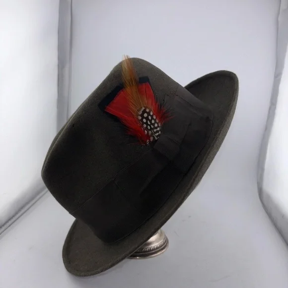 Vintage Borsalino Alessandria 1857 Italy Brown Wool Fedora Size 7 Handmade​​